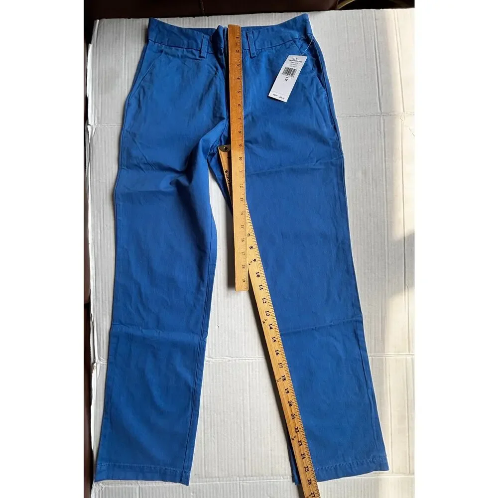Polo Ralph Lauren Boys Sz 12 Chino Twill Pants Links Blue NWT New Cotton Stretch